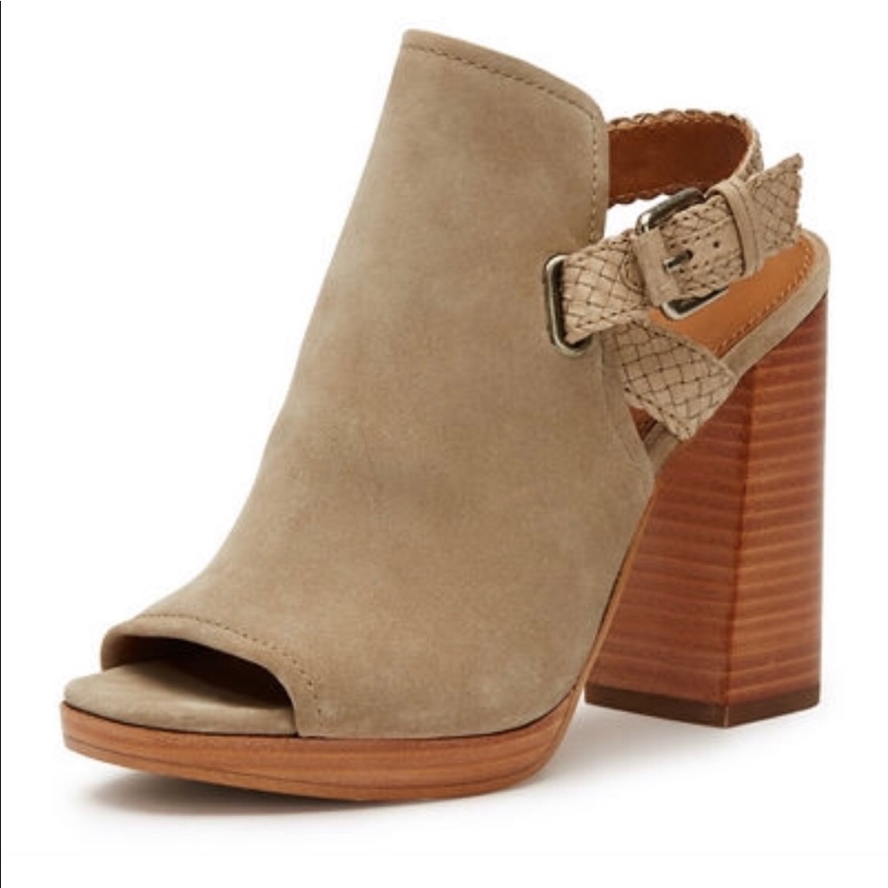 Frye Karissa braided peep toe bootie SZ 6